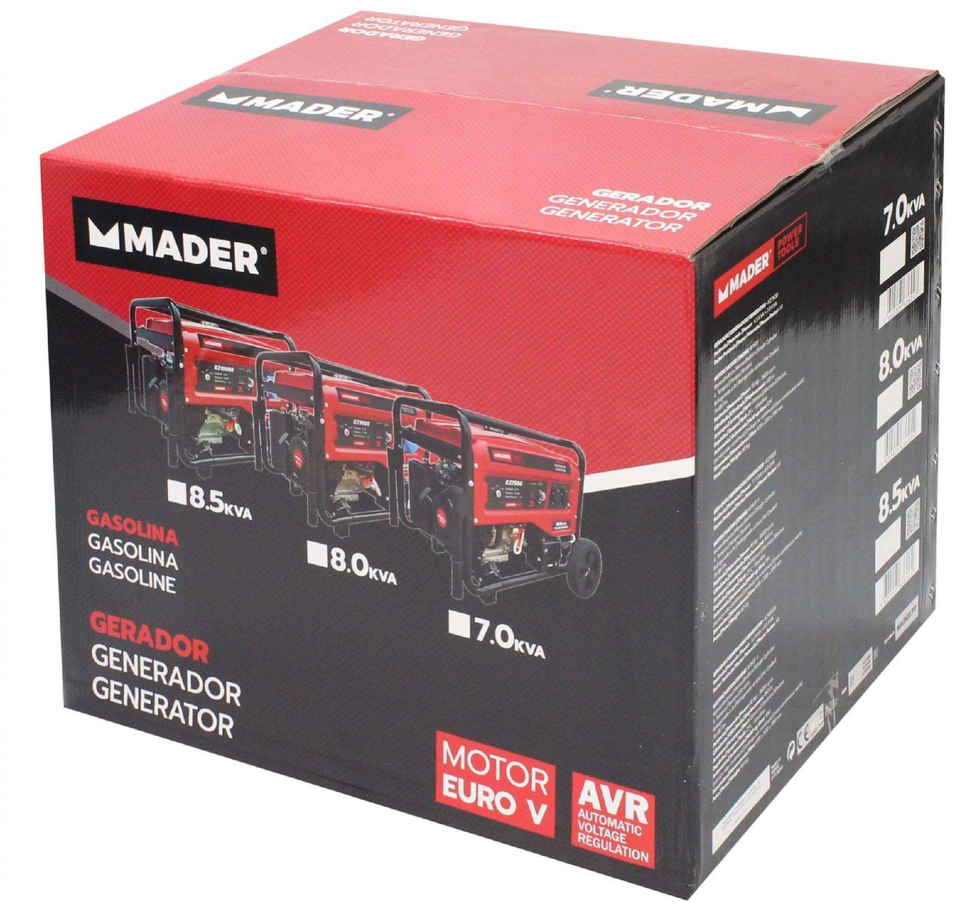 Gerador Monofásico com Rodas, 8.5Kva refª 63606 MADER