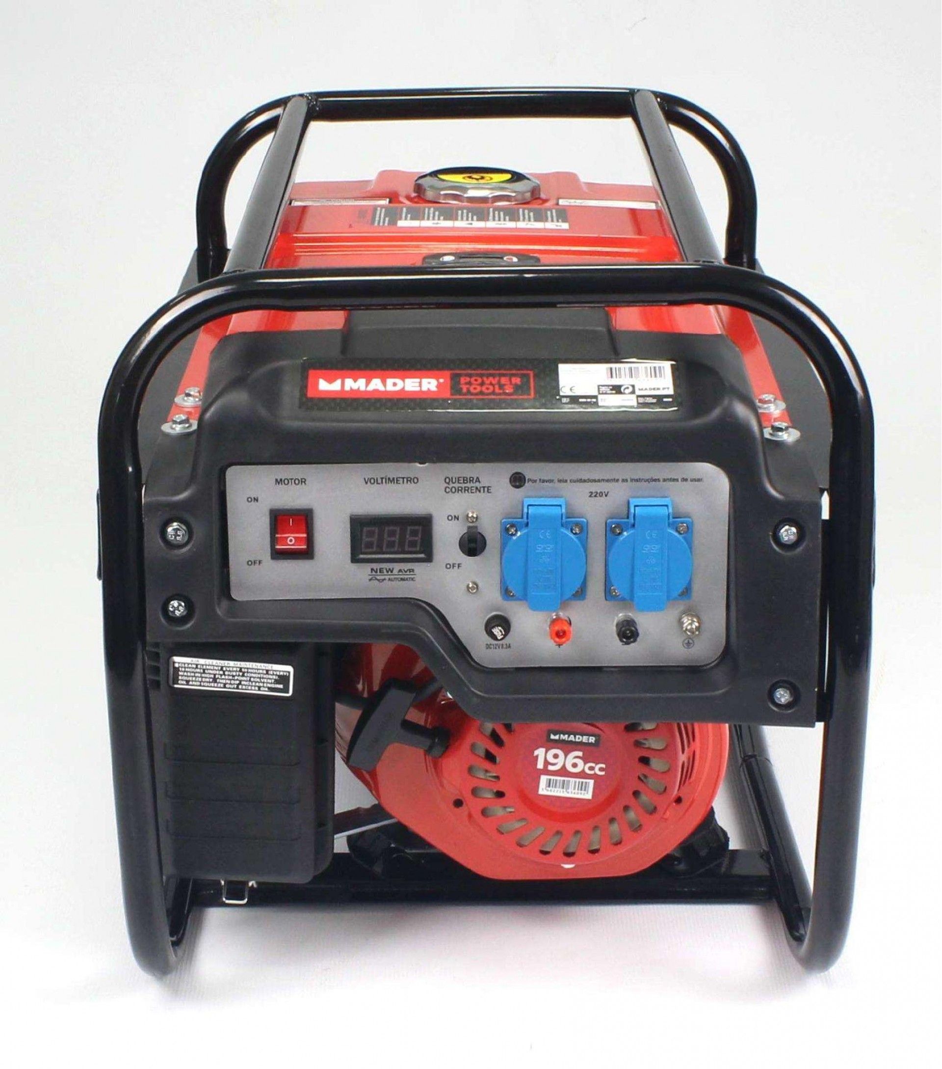 Gerador Monofásico, AVR, 2.2Kva, 15L refª 63609 MADER