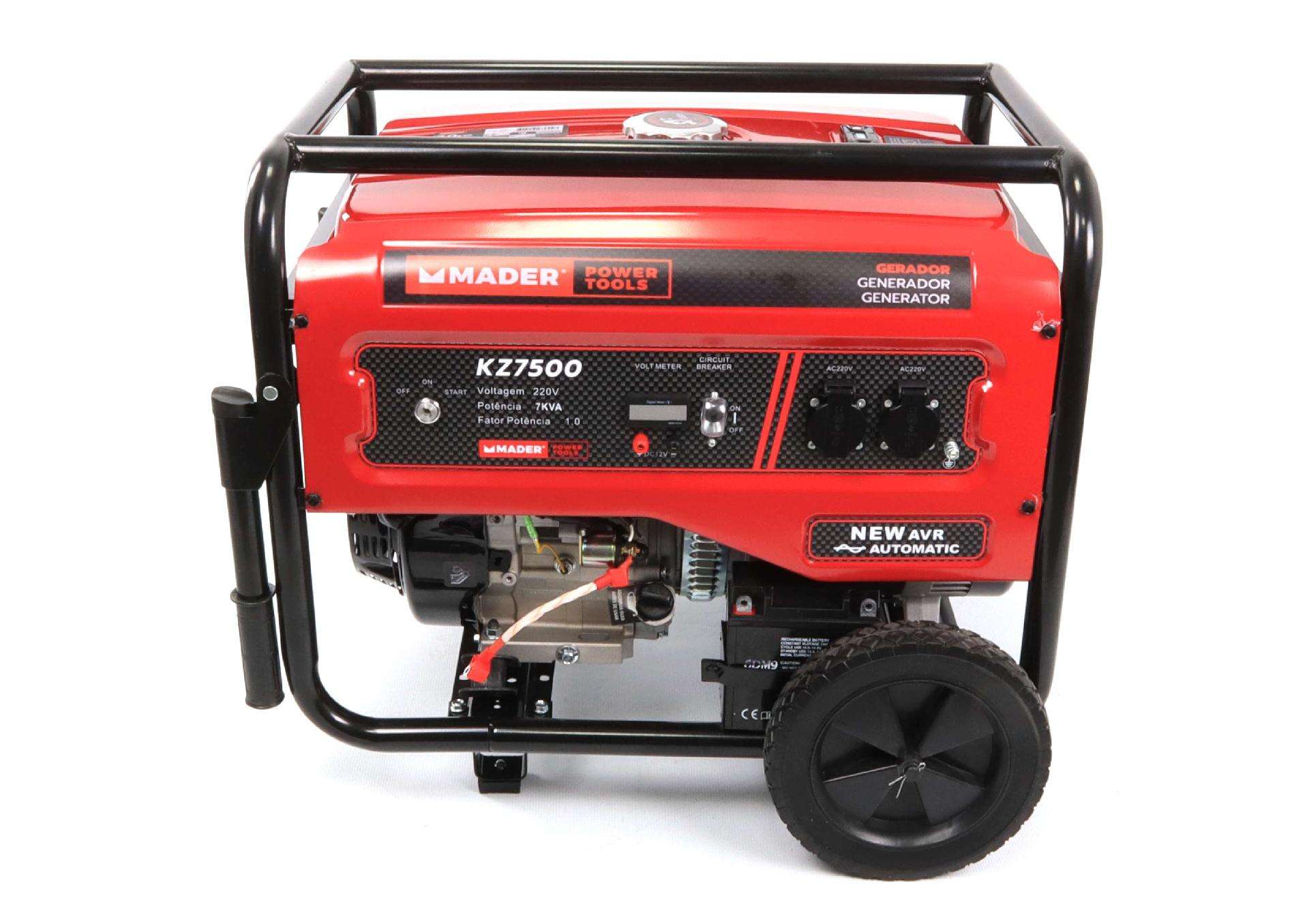 Gerador Monofásico com Rodas, 7.0Kva refª 63604 MADER