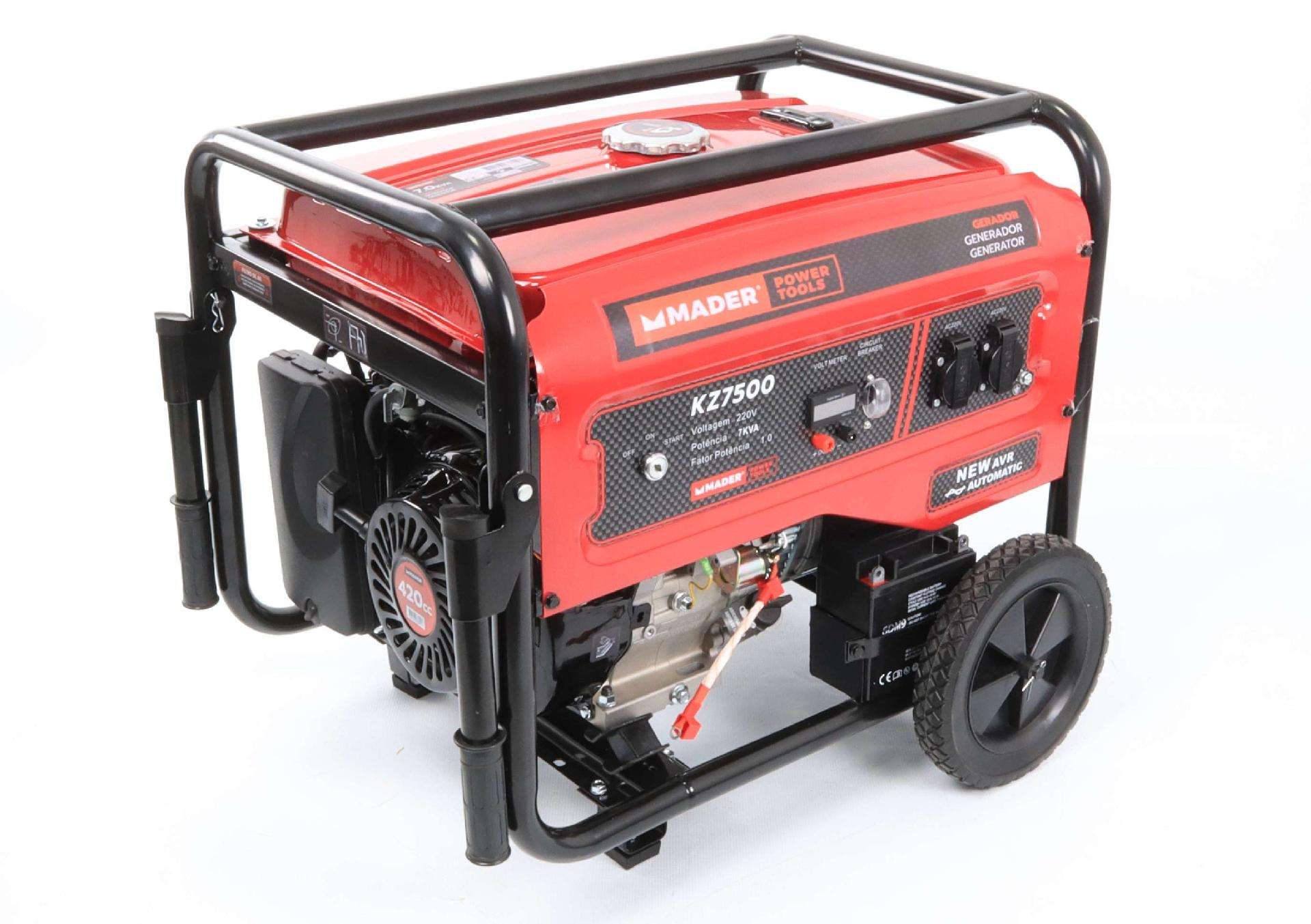 Gerador Monofásico com Rodas, 7.0Kva refª 63604 MADER