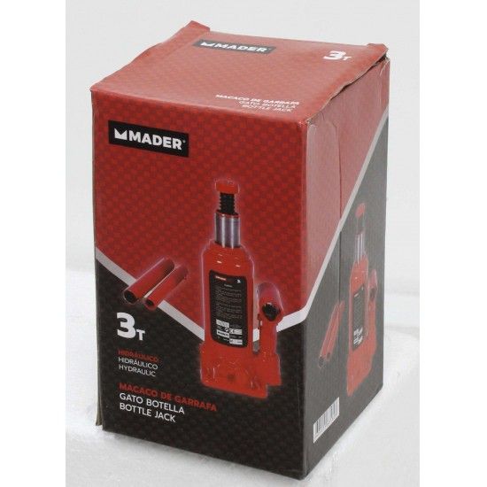 Macaco de Garrafa, Hidráulico, 3T refª 63582 MADER Macaco de Garrafa, Hidráulico, 3T refª 63582 MADER