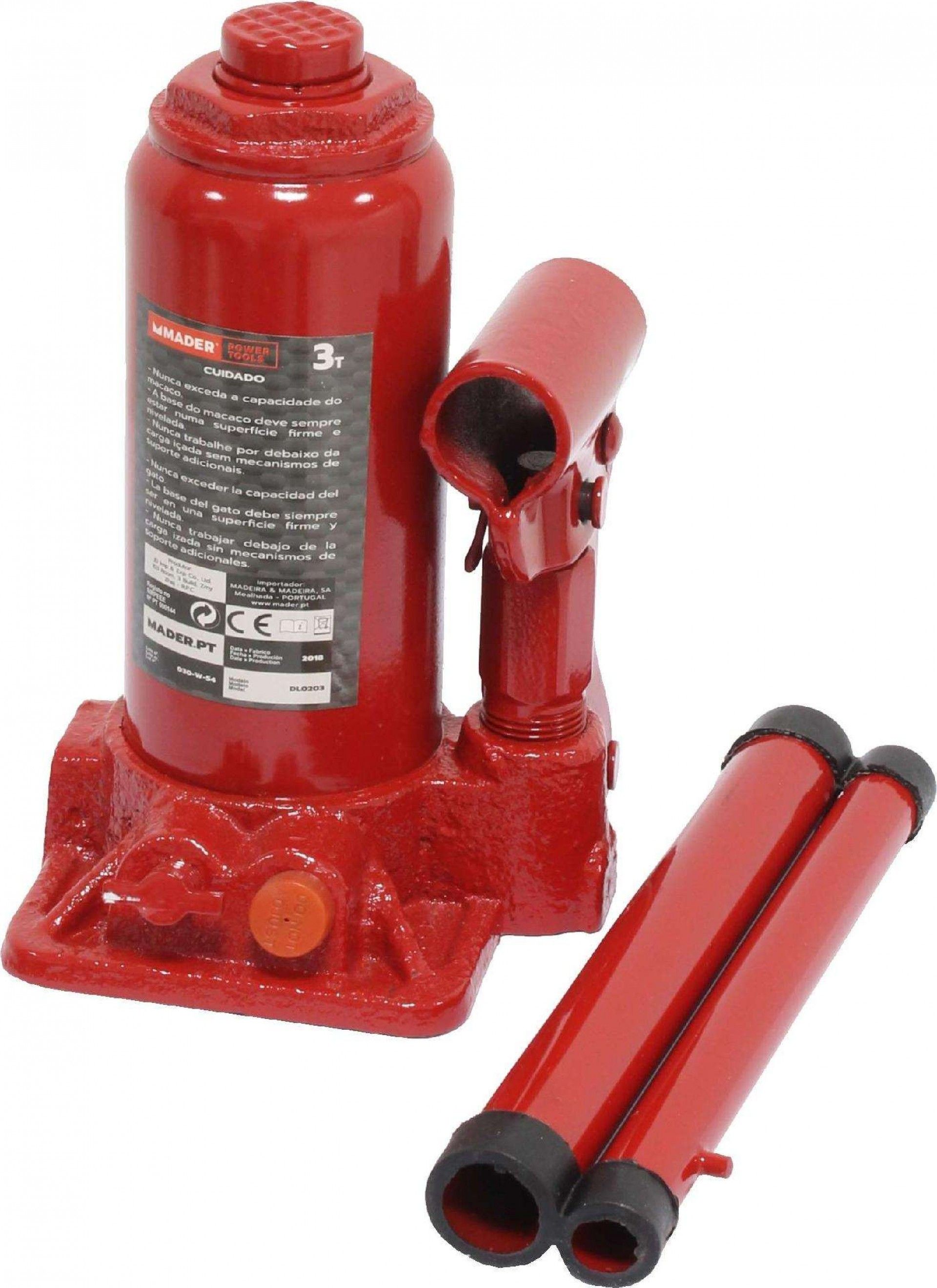 Macaco de Garrafa, Hidráulico, 3T refª 63582 MADER