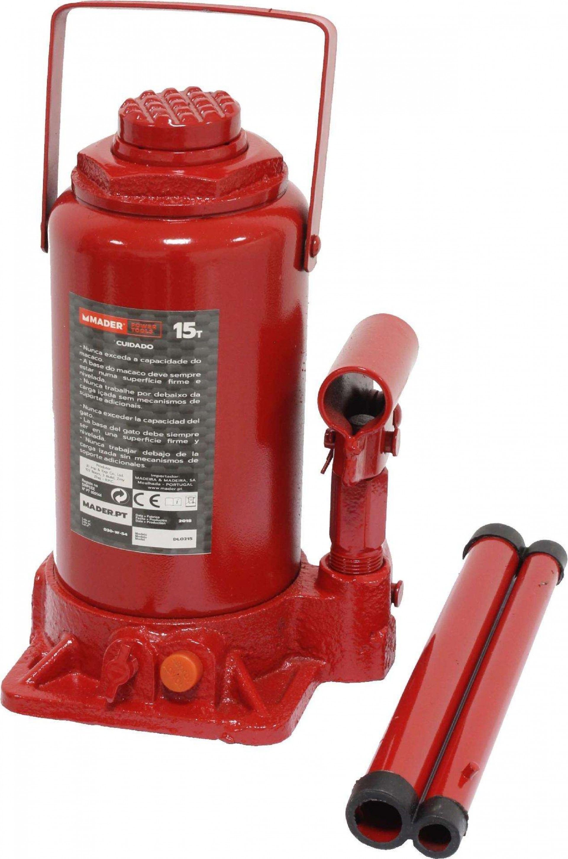 Macaco de Garrafa, Hidráulico, 15T refª 63585 MADER