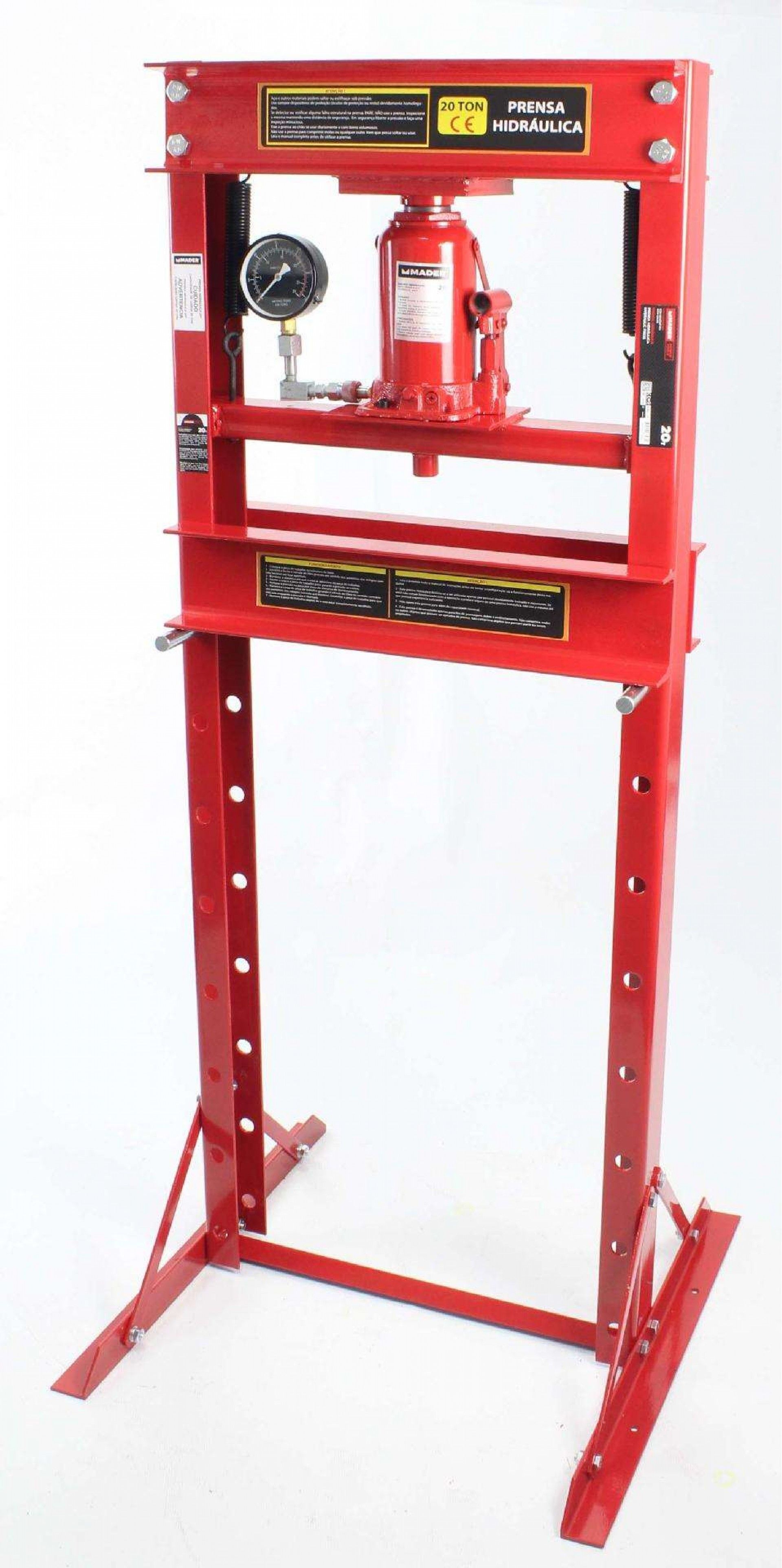 Prensa Hidráulica, 20T, com Manómetro refª 63568 MADER