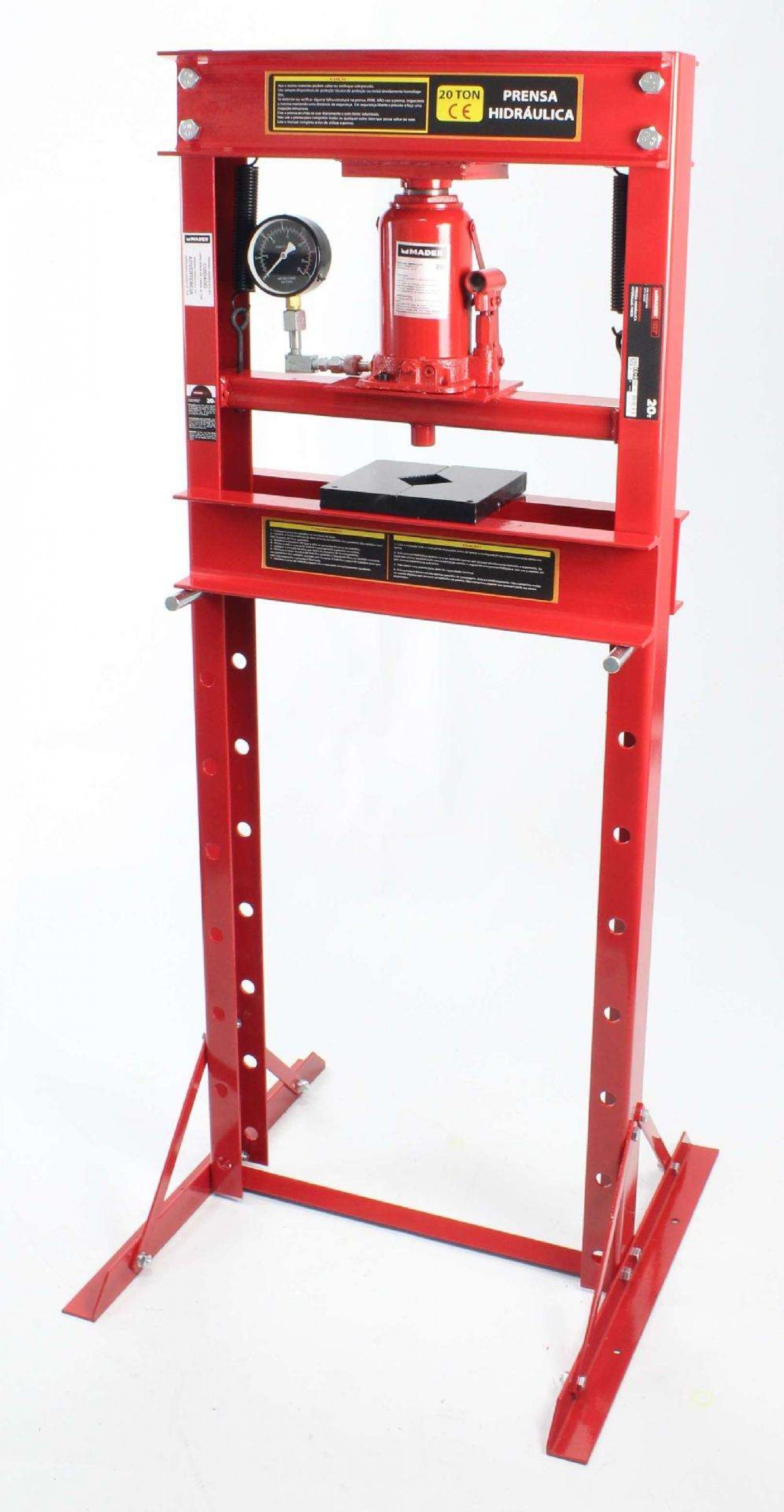 Prensa Hidráulica, 20T, com Manómetro refª 63568 MADER