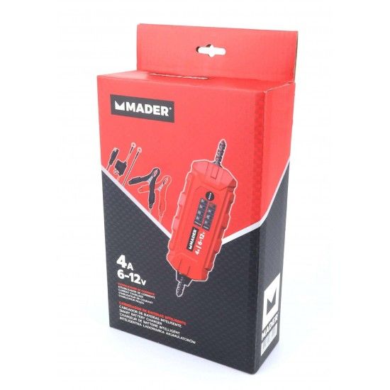 Carregador de Baterias, Inteligente, 4A, 6-12V ref 63556 MADER