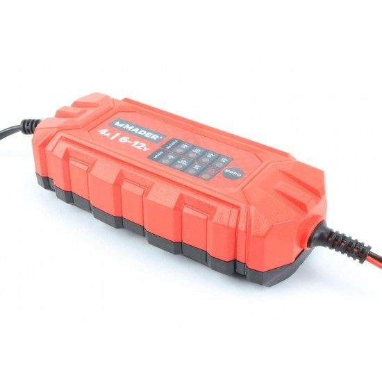 Carregador de Baterias, Inteligente, 4A, 6-12V ref 63556 MADER