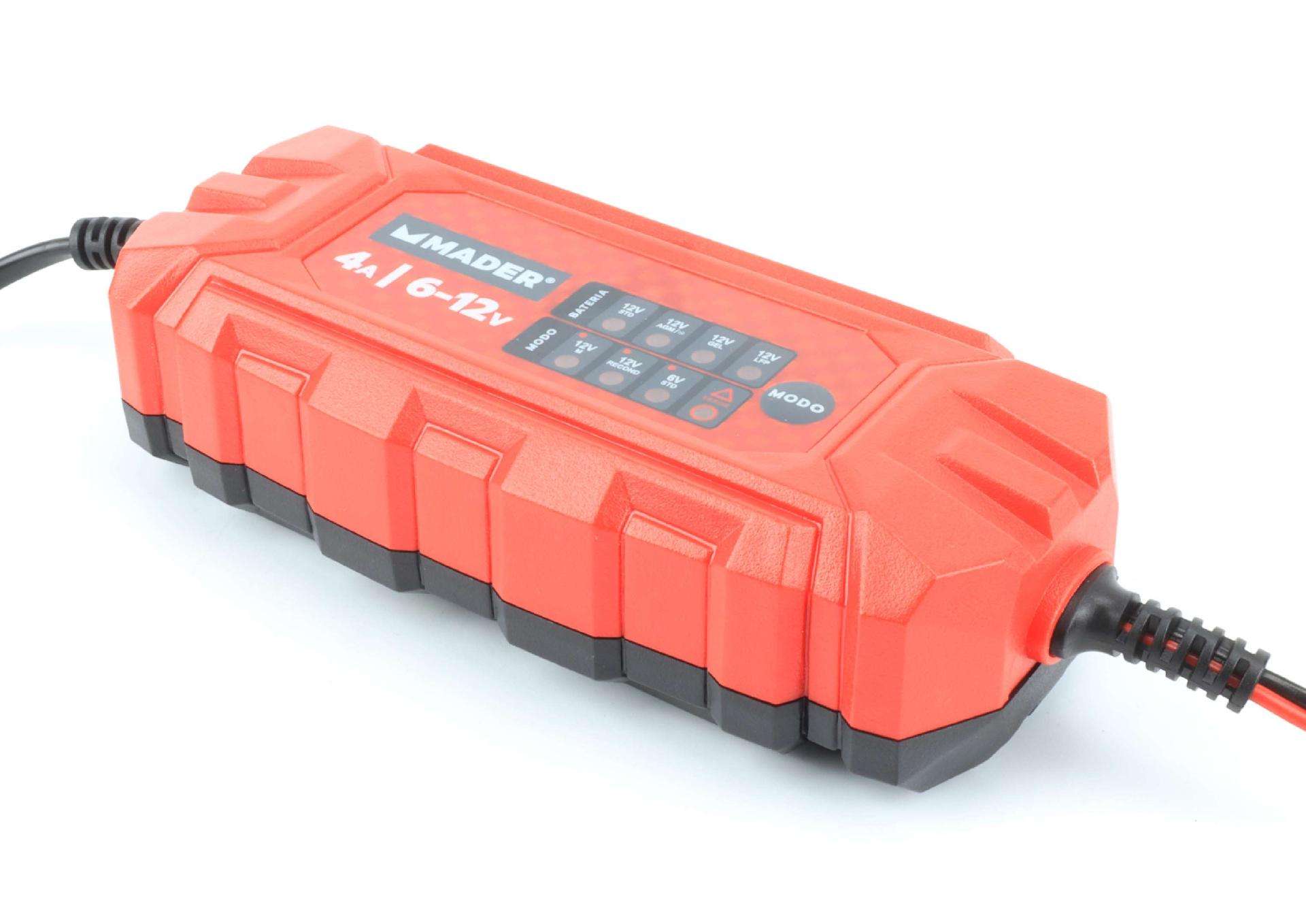 Carregador de Baterias, Inteligente, 4A, 6-12V refª 63556 MADER