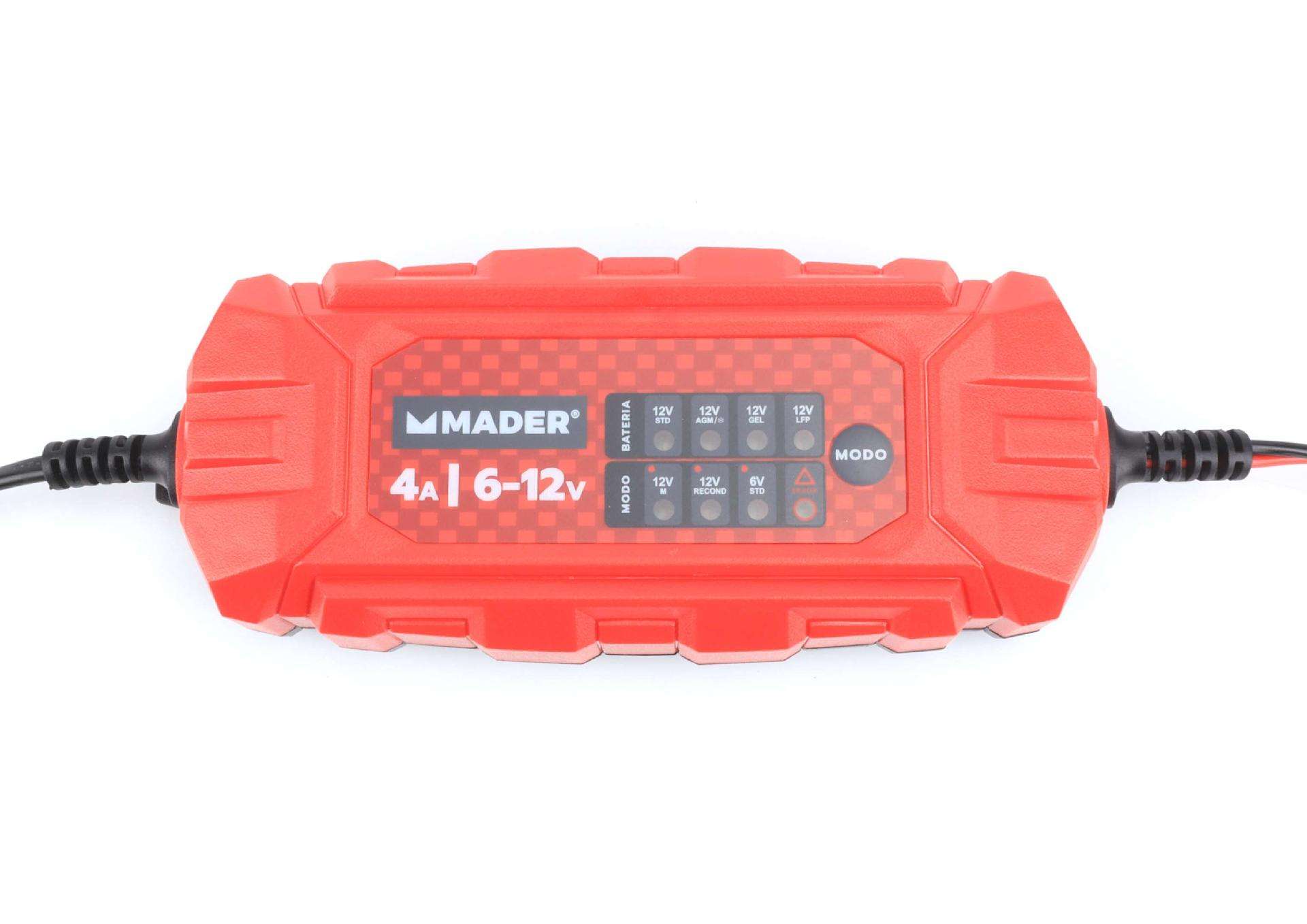 Carregador de Baterias, Inteligente, 4A, 6-12V refª 63556 MADER