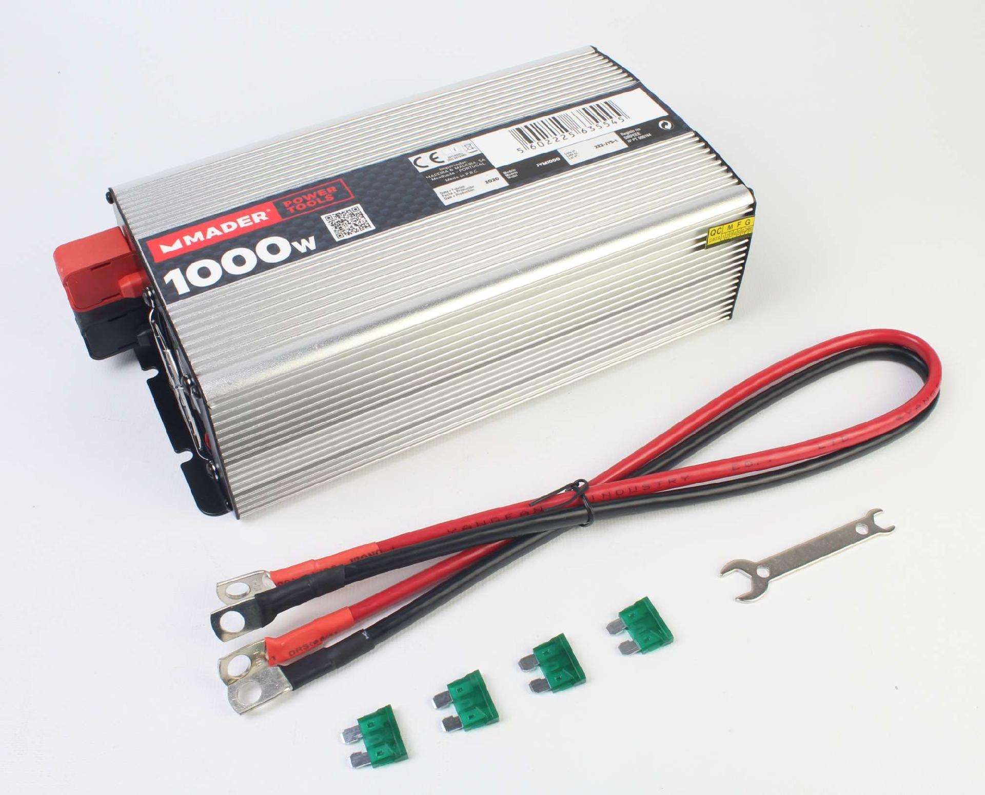 Inversor de Corrente Contínua em Alternada, 1000W refª 63554 MADER