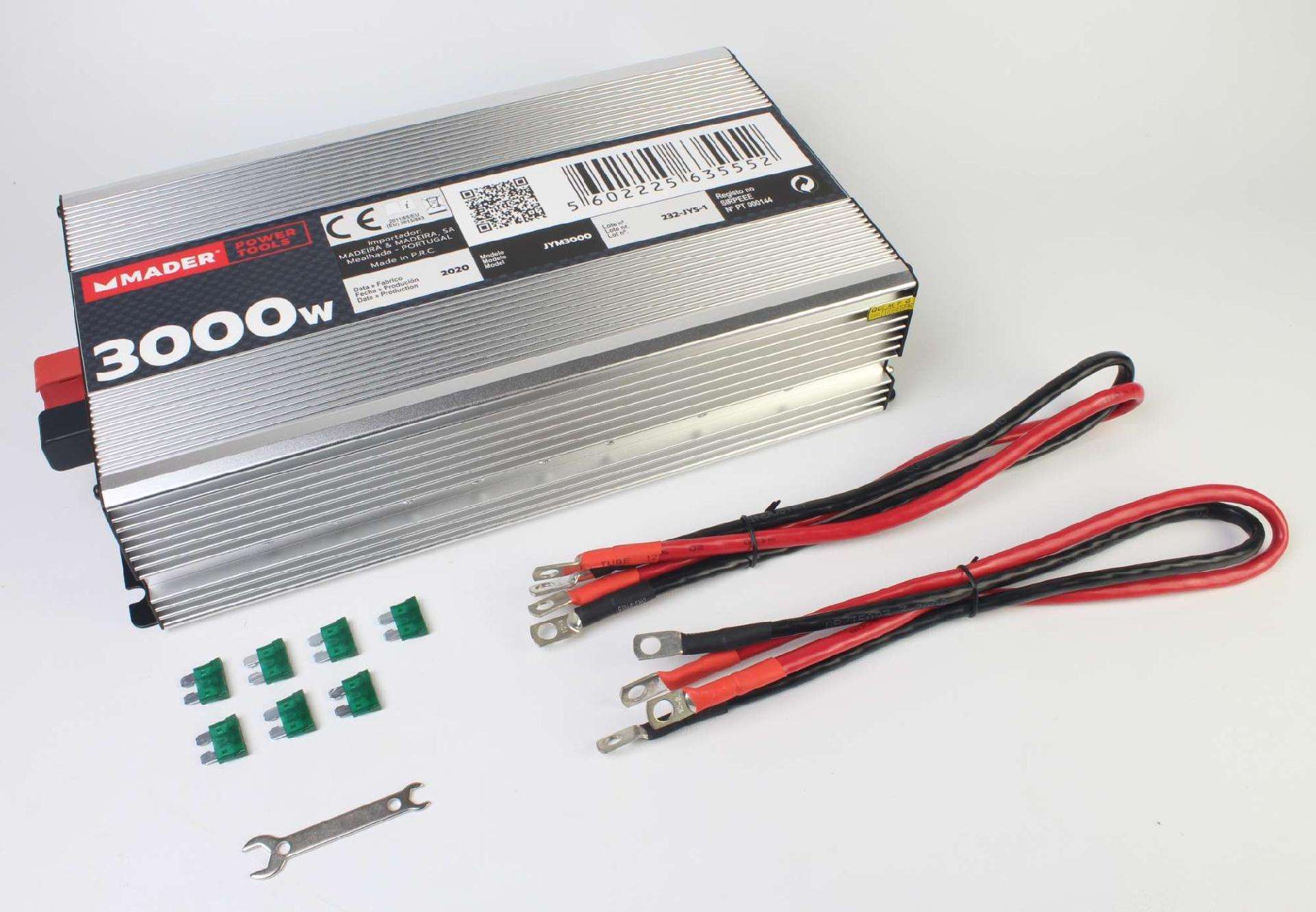 Inversor de Corrente Contínua em Alternada, 3000W refª 63555 MADER