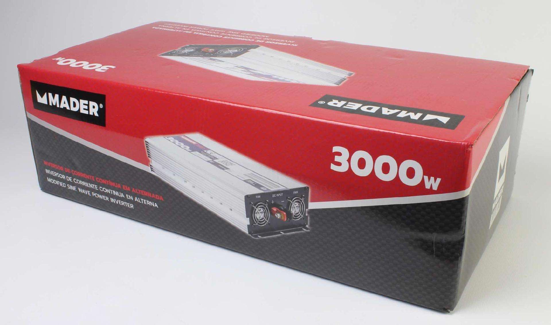 Inversor de Corrente Contínua em Alternada, 3000W refª 63555 MADER