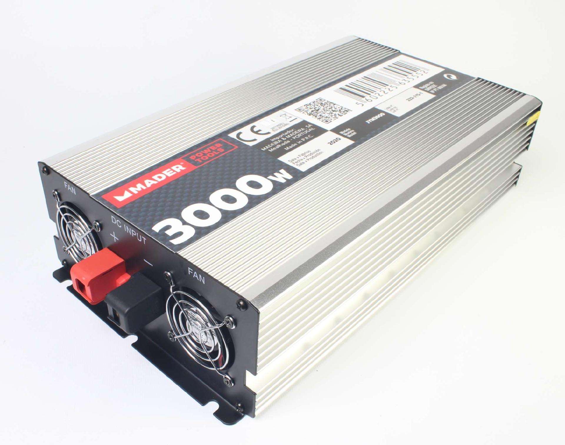 Inversor de Corrente Contínua em Alternada, 3000W refª 63555 MADER