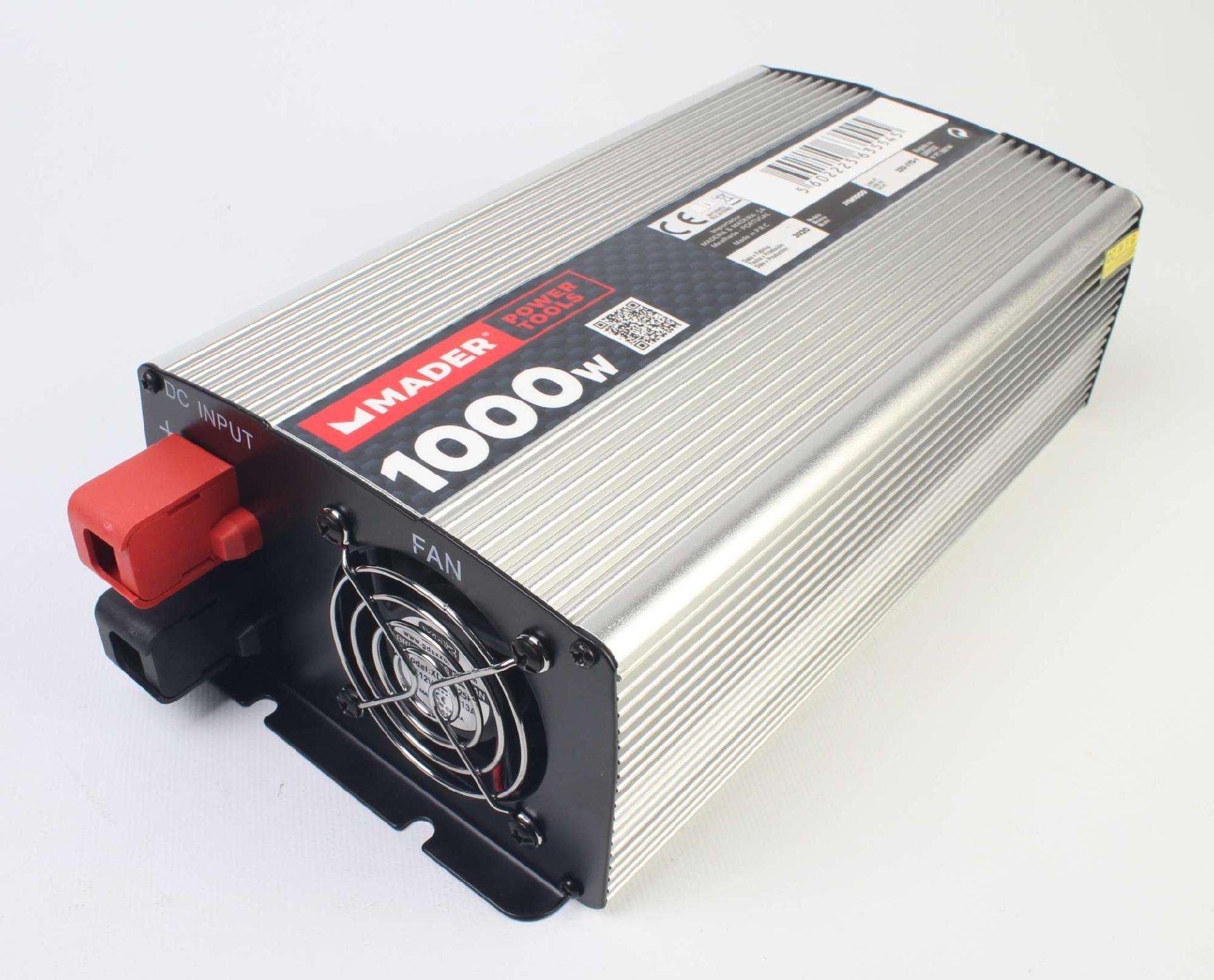 Inversor de Corrente Contínua em Alternada, 1000W refª 63554 MADER