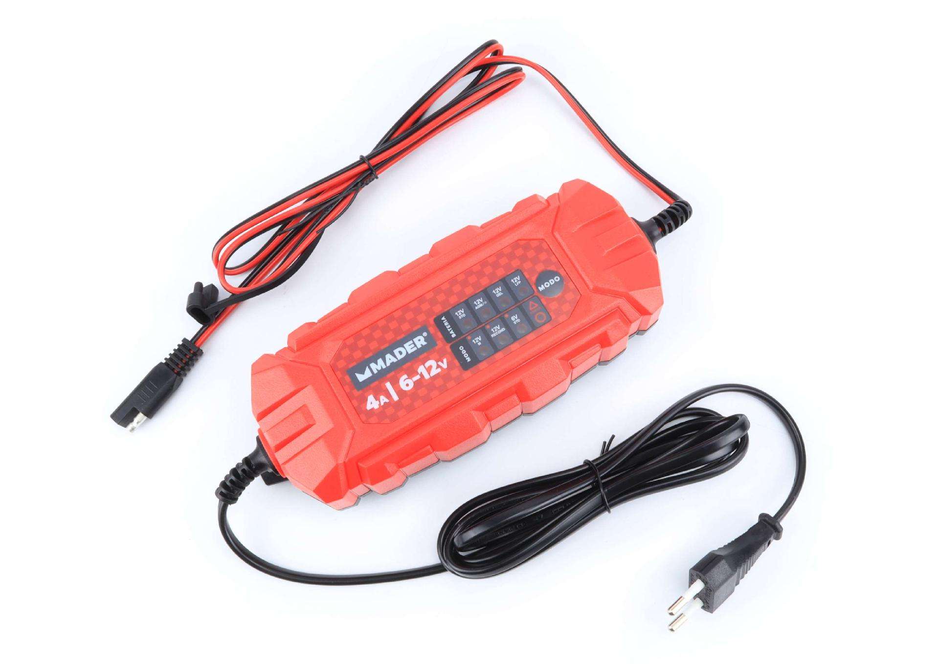 Carregador de Baterias, Inteligente, 4A, 6-12V refª 63556 MADER