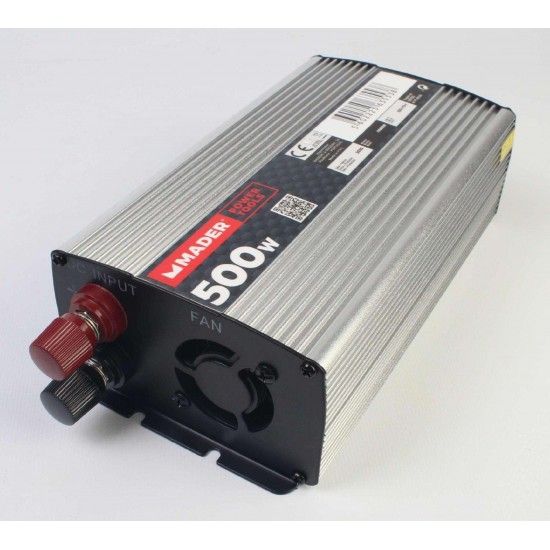 Inversor de Corrente Contínua em Alternada, 500W refª 63553 MADER Inversor de Corrente Contínua em Alternada, 500W refª 63553 MADER