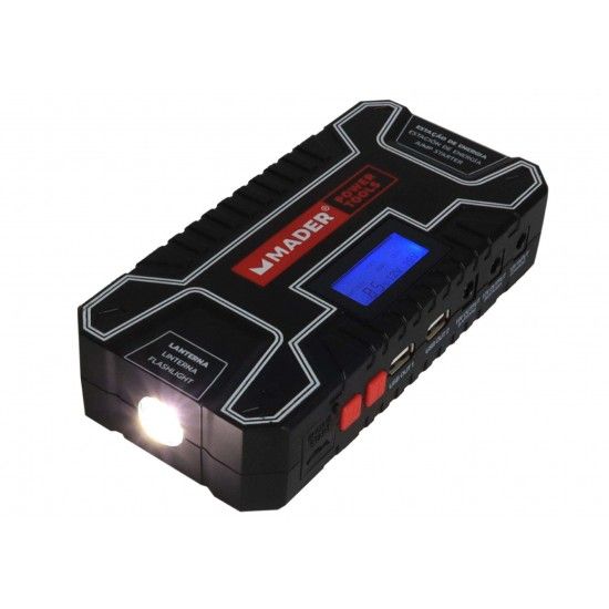 Estação de Energia, 12Ah, Power Bank + Mini Compressor refª 63547 MADER Estação de Energia, 12Ah, Power Bank + Mini Compressor refª 63547 MADER