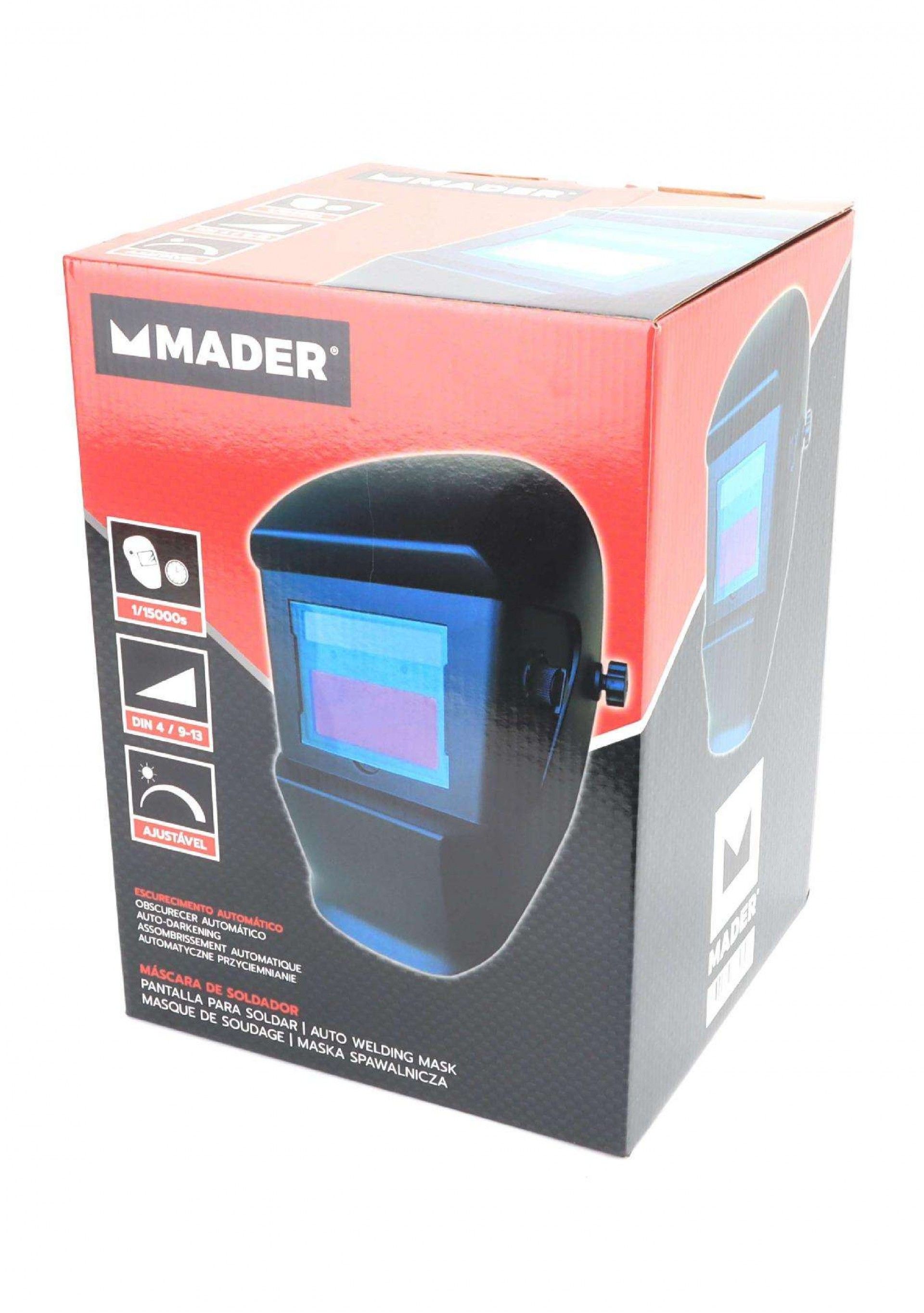 Máscara de Soldador, Escurecimento Automático, 1/15000S refª 63534 MADER