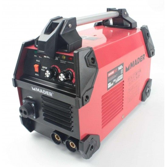 Soldador Inverter, 3 em 1 - MMA e MIG/MAG, 140A refª 63529 MADER Soldador Inverter, 3 em 1 - MMA e MIG/MAG, 140A refª 63529 MADER