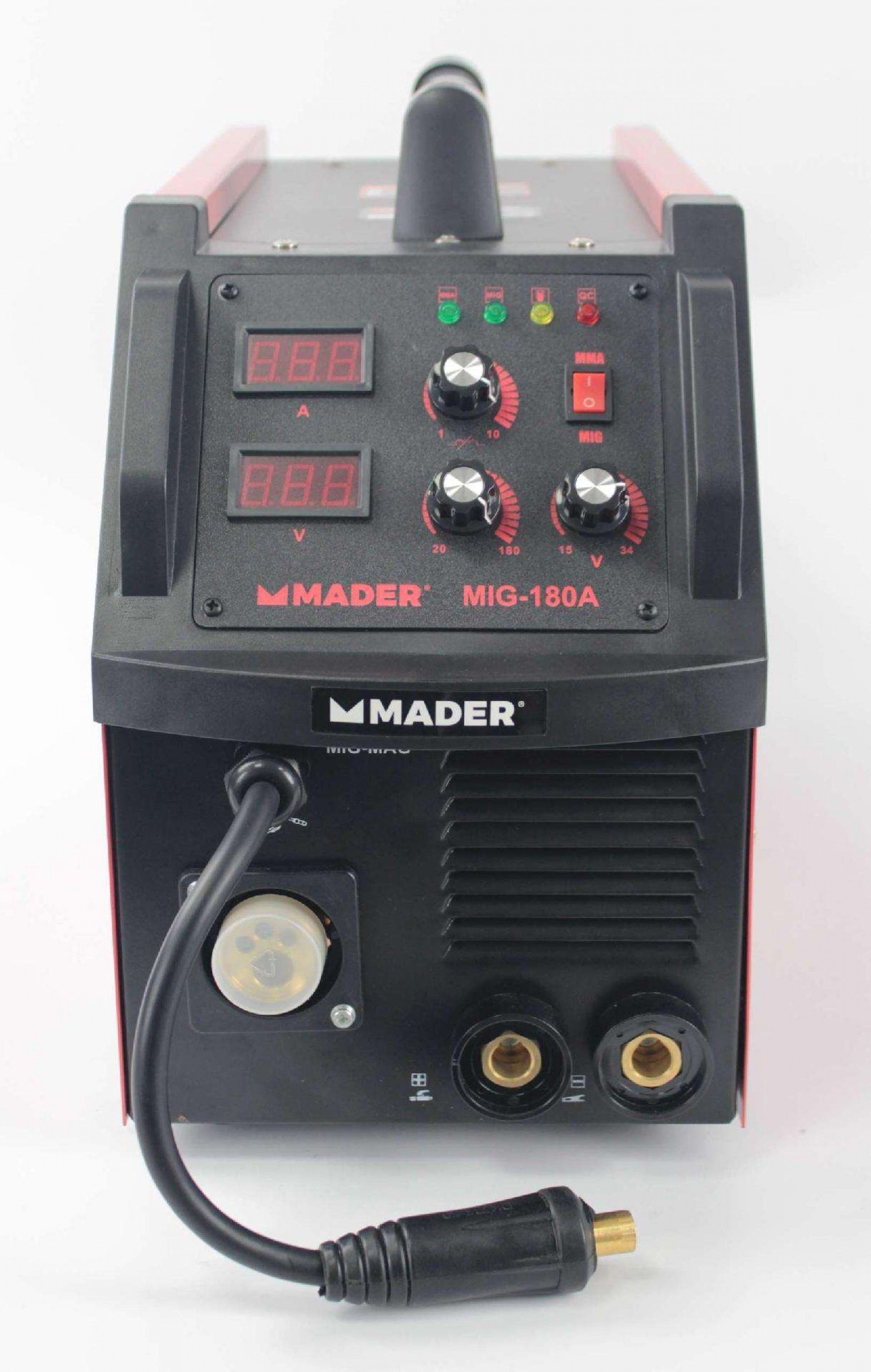 Soldador Inverter, 3 em 1, MMA/MIG-MAG, 180A refª 63528 MADER