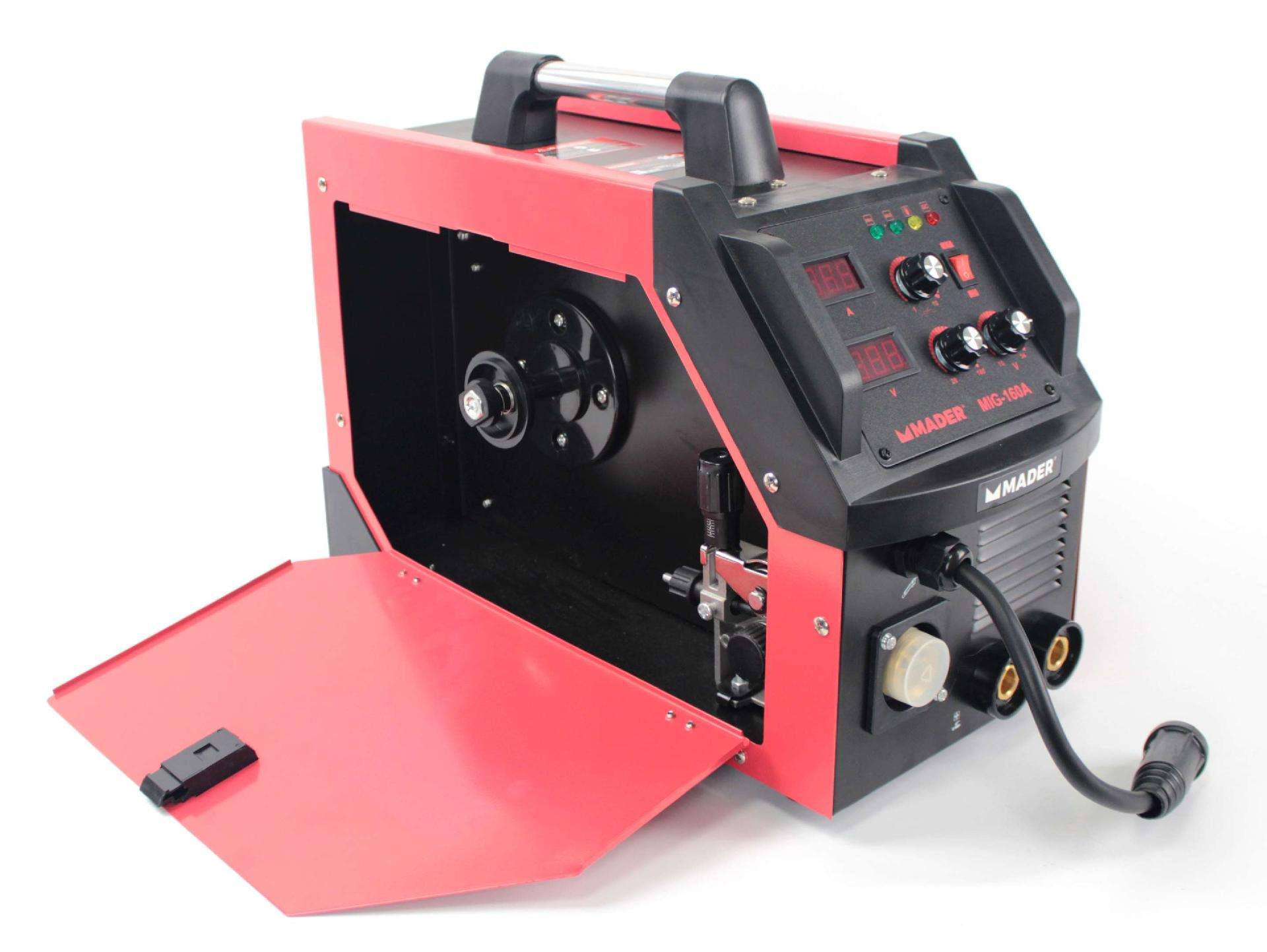 Soldador Inverter, 3 em 1, MMA/MIG-MAG, 160A refª 63527 MADER