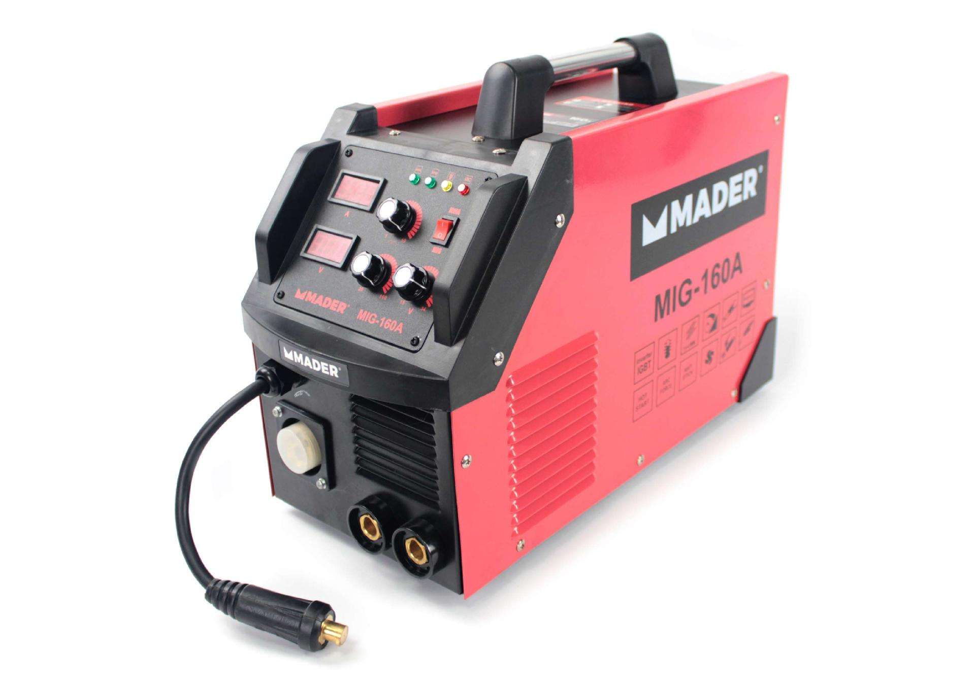 Soldador Inverter, 3 em 1, MMA/MIG-MAG, 160A refª 63527 MADER