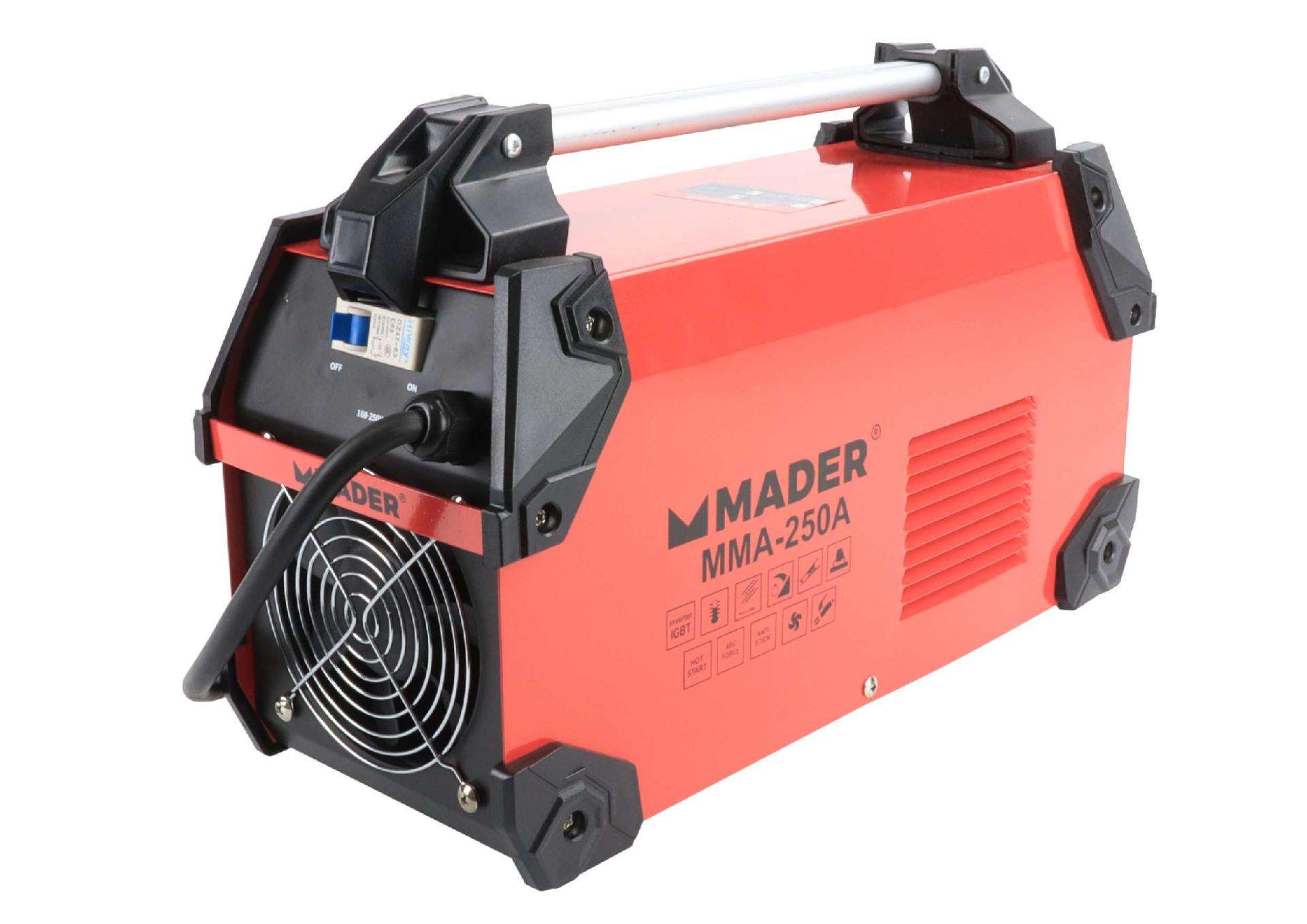 Soldador Inverter, 250A, 30V, 12Kw refª 63510 MADER