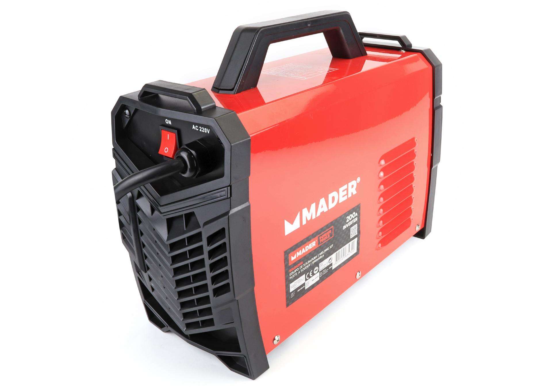 Soldador Inverter, 200A refª 63472 MADER