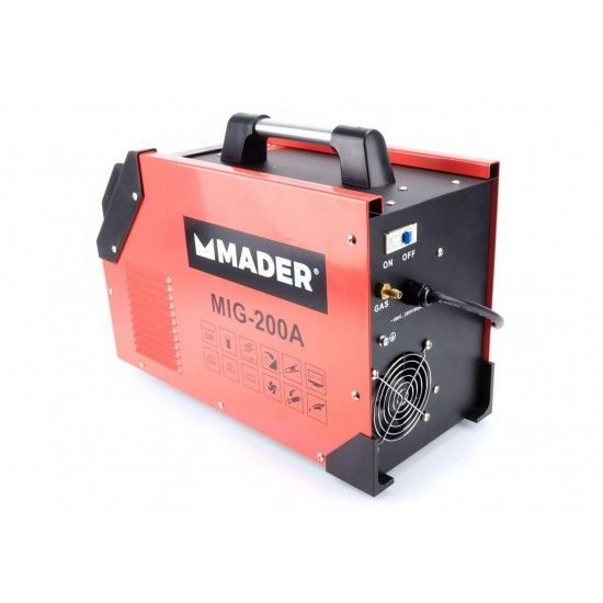 Soldador Inverter, Anti Stick, 3IN1, 200A ref 63470 MADER