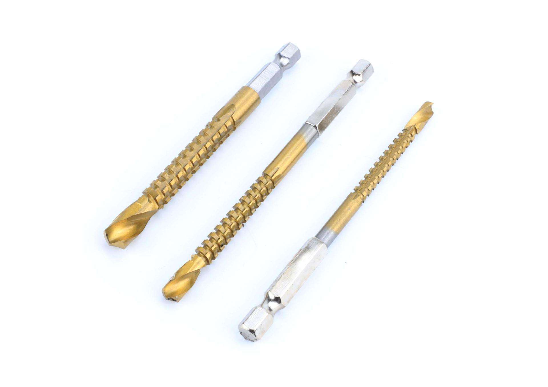 Broca Escalonada + Broca Corte Lateral, Titânio, 7un refª 63429 MADER