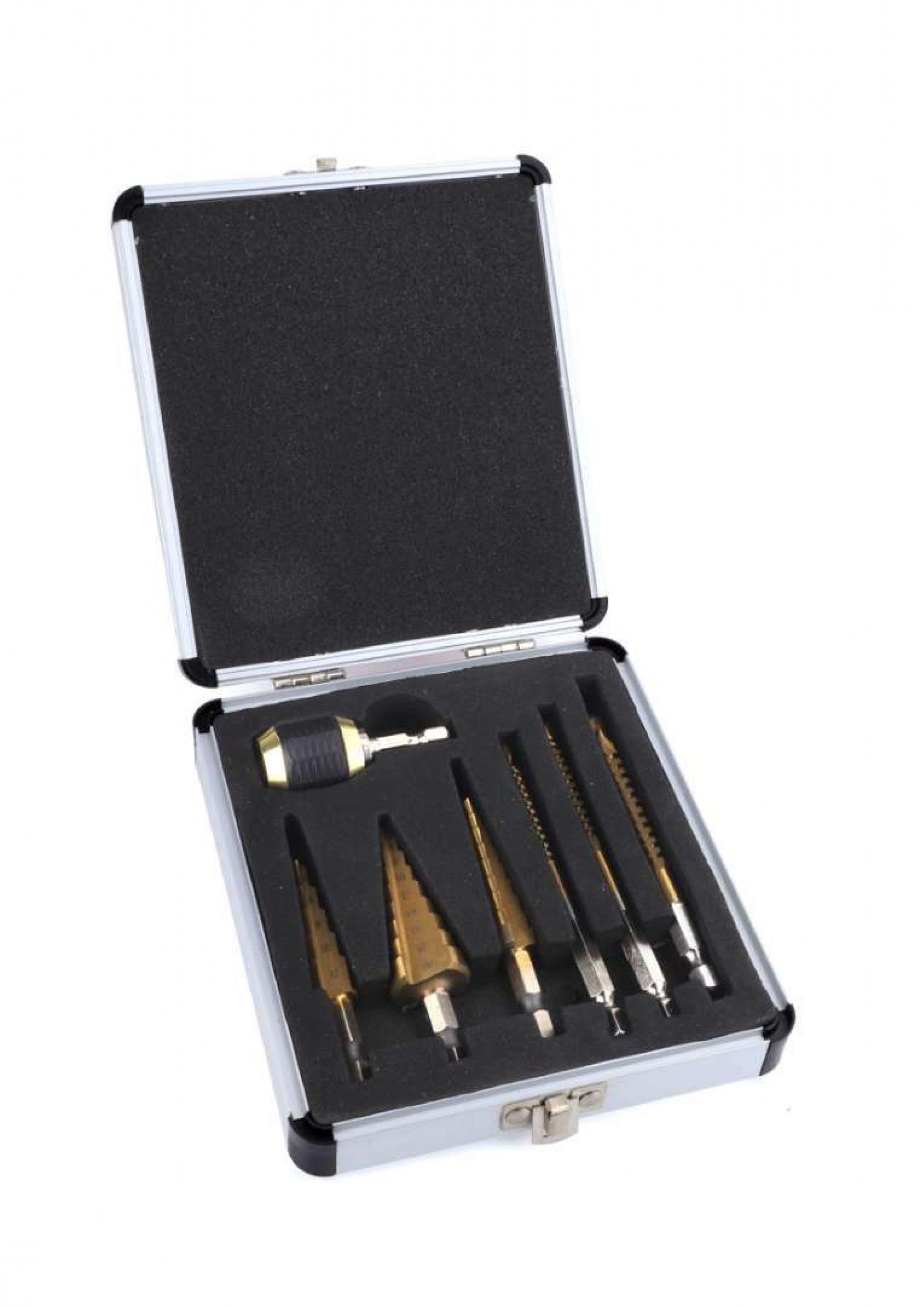 Broca Escalonada + Broca Corte Lateral, Titânio, 7un refª 63429 MADER