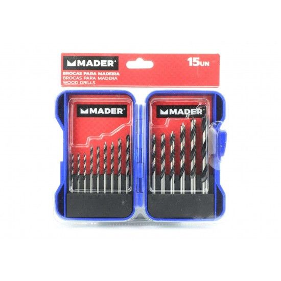 Jogo Brocas para Madeira, 15Un refª 63410 MADER Jogo Brocas para Madeira, 15Un refª 63410 MADER