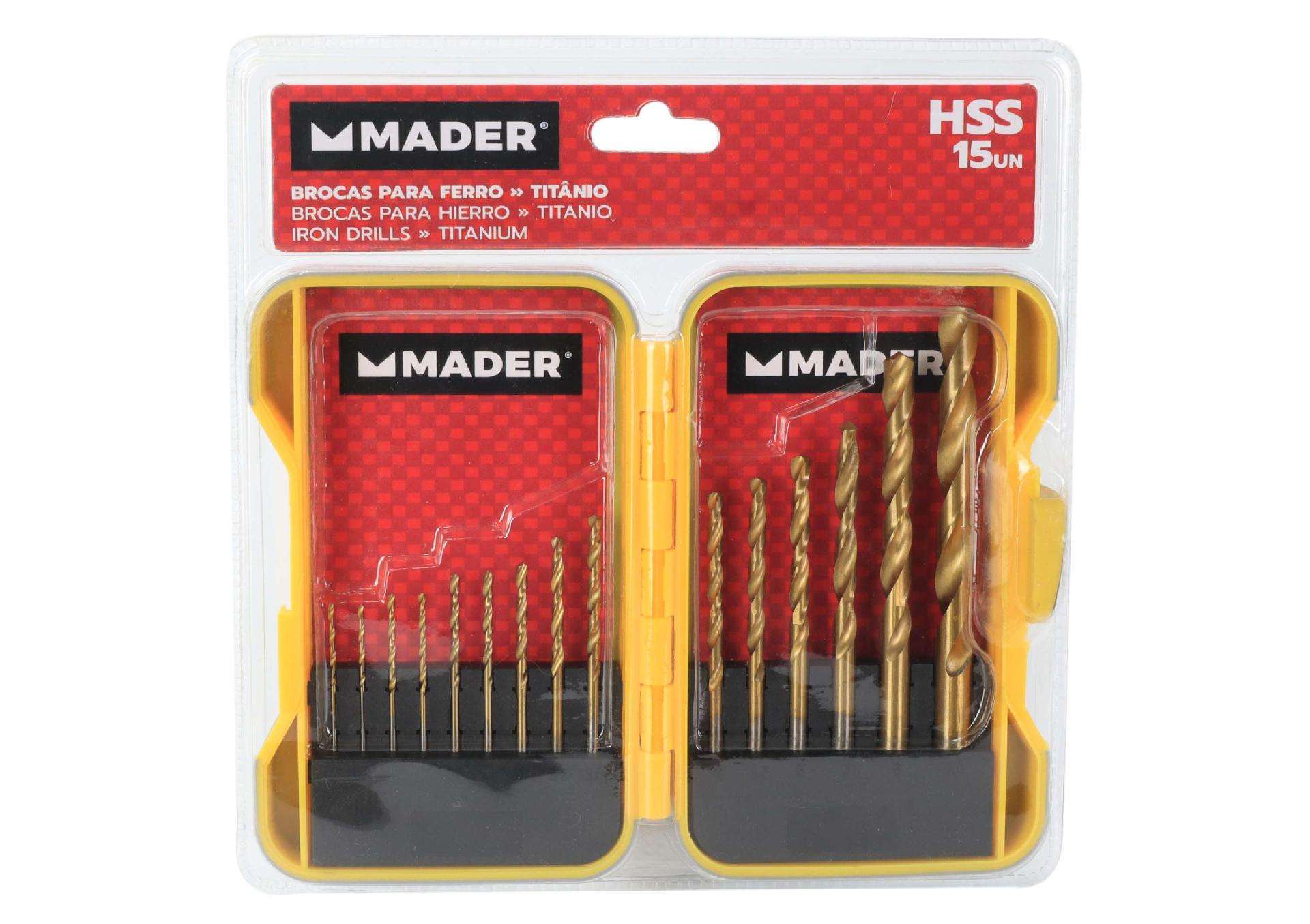 Jogo Brocas para Ferro, HSS, 15Un refª 63400 MADER