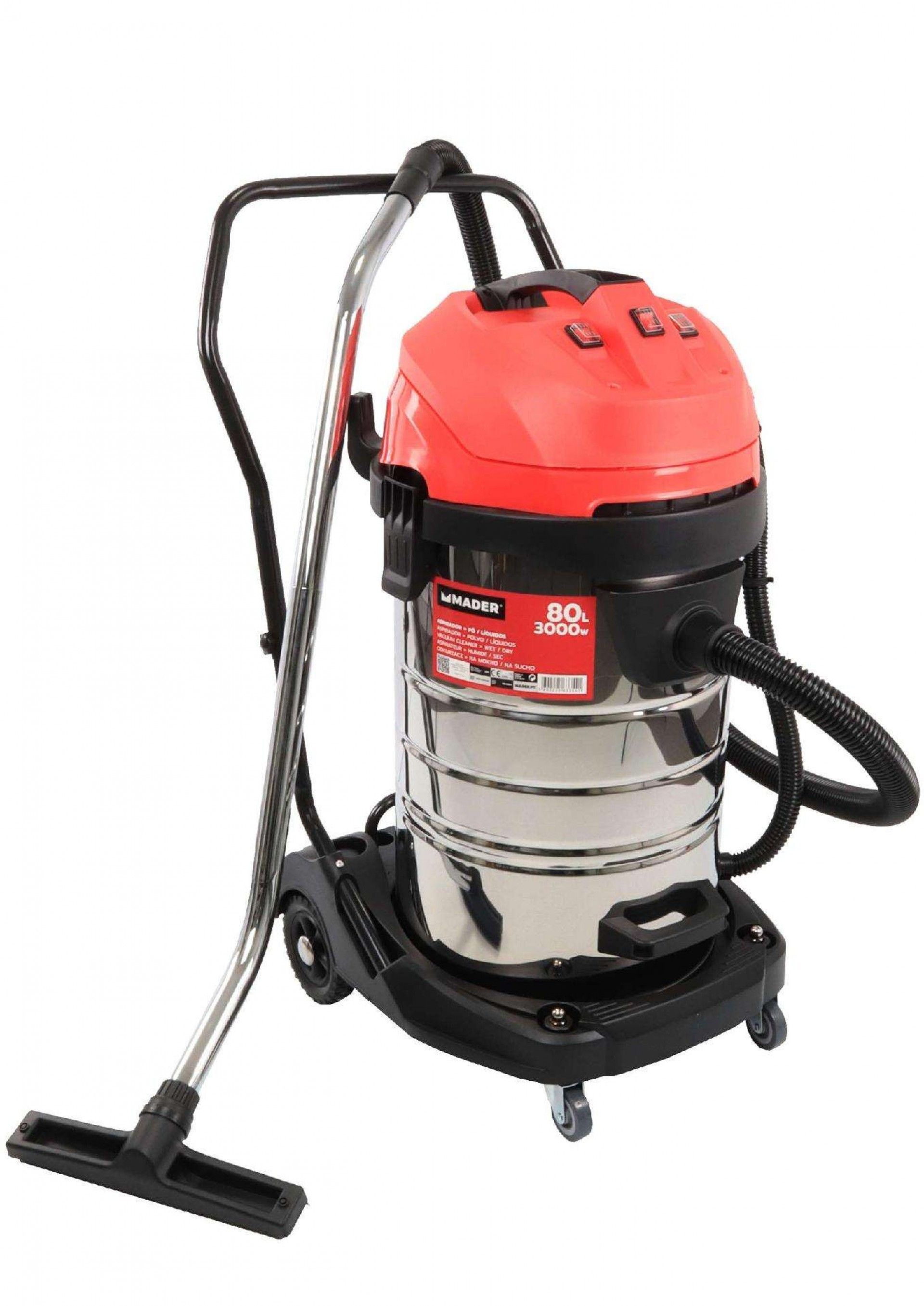 Aspirador -MPT- INOX 3000W 80L refª 63354 MADER
