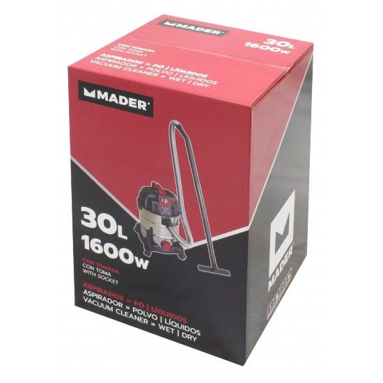 Aspirador P / Lquidos, 30L, 1600W ref 63344 (substitui 63352) MADER