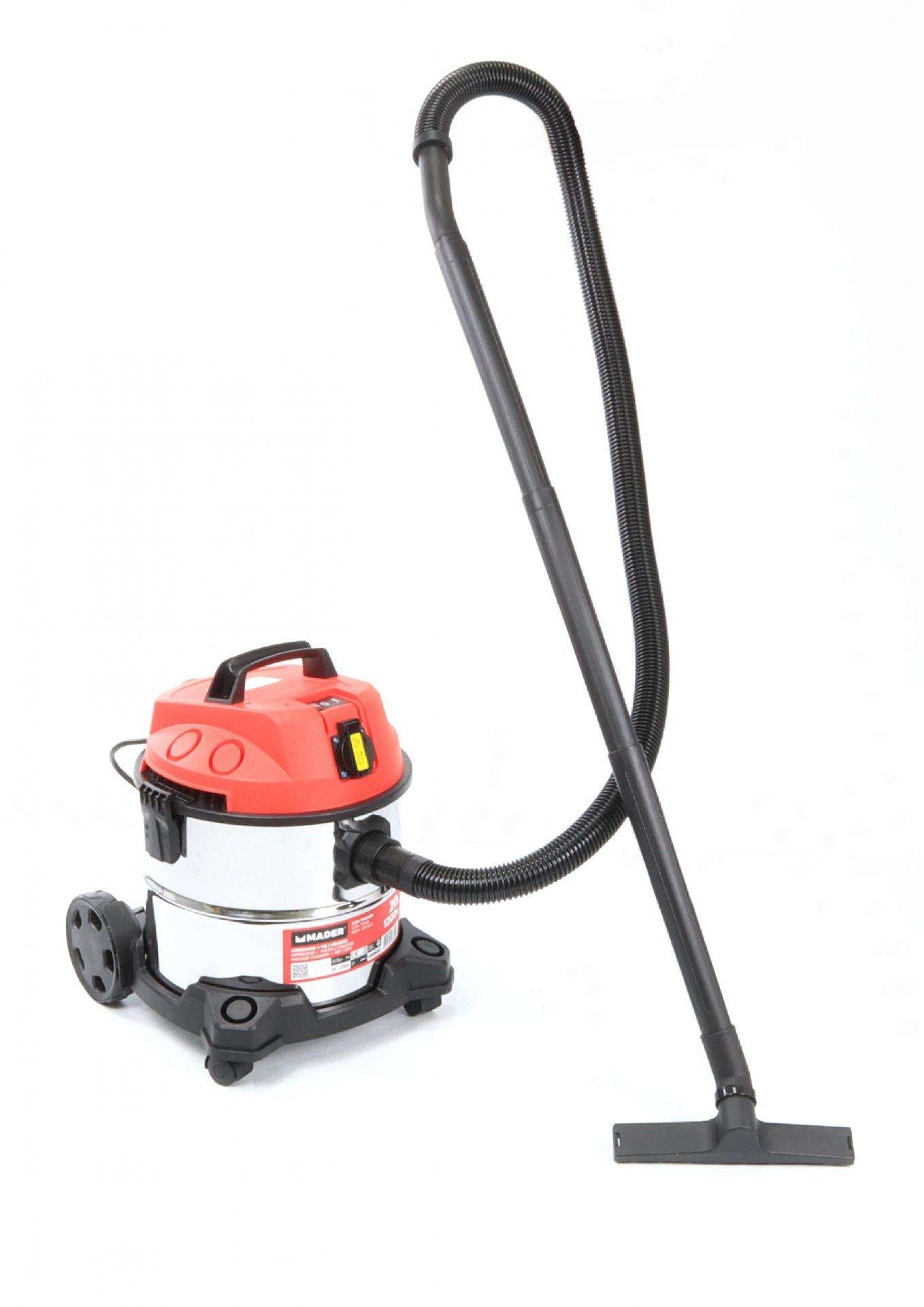 Aspirador Pó/Líquidos, Inox, 1200W, 20L refª 63349 MADER