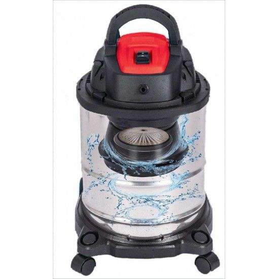 Aspirador Carpetes, Inox, 1400W, 20L ref 63346 MADER