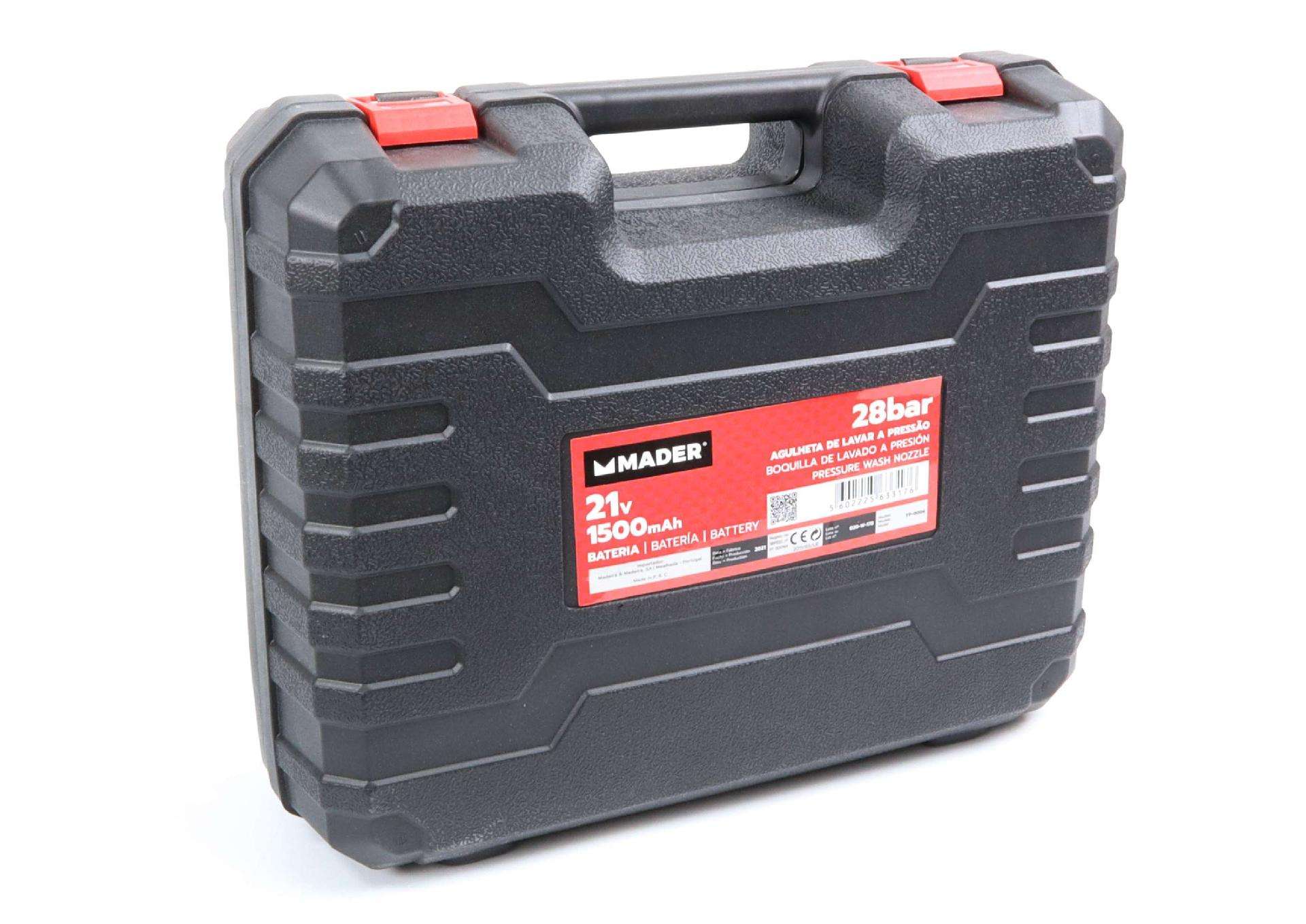 Agulheta de Lavar a Pressão, 21V, 1.5Ah, 28 bar refª 63317 MADER