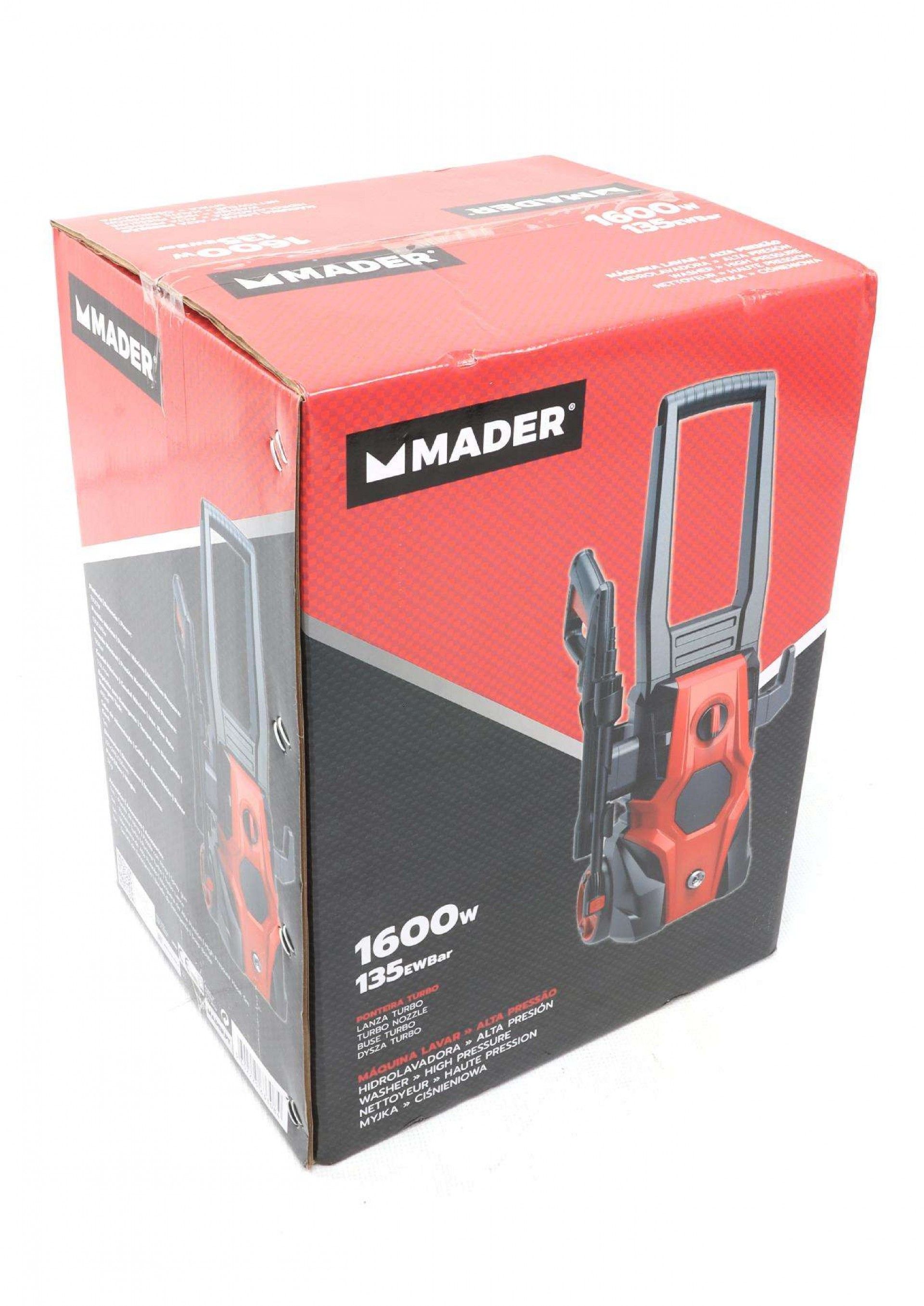 Máquina de Lavar Alta Pressão, 135EWBar, 1600W refª 63308 MADER