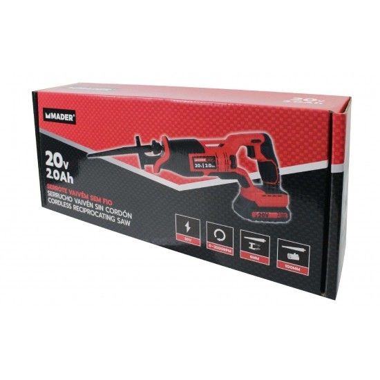 Serrote Vaivém sem Fios, 20V, 2.0Ah refª 63294 MADER Serrote Vaivém sem Fios, 20V, 2.0Ah refª 63294 MADER