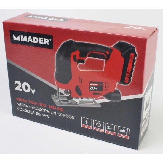 Serra Tico-tico sem Fios, 20V refª 63289 MADER Serra Tico-tico sem Fios, 20V refª 63289 MADER
