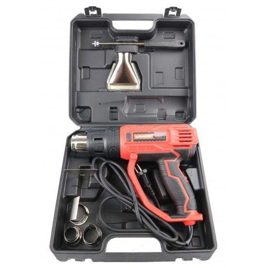 Pistola Ar Quente, 2000W, c/ Acessórios refª 63278 MADER Pistola Ar Quente, 2000W, c/ Acessórios refª 63278 MADER