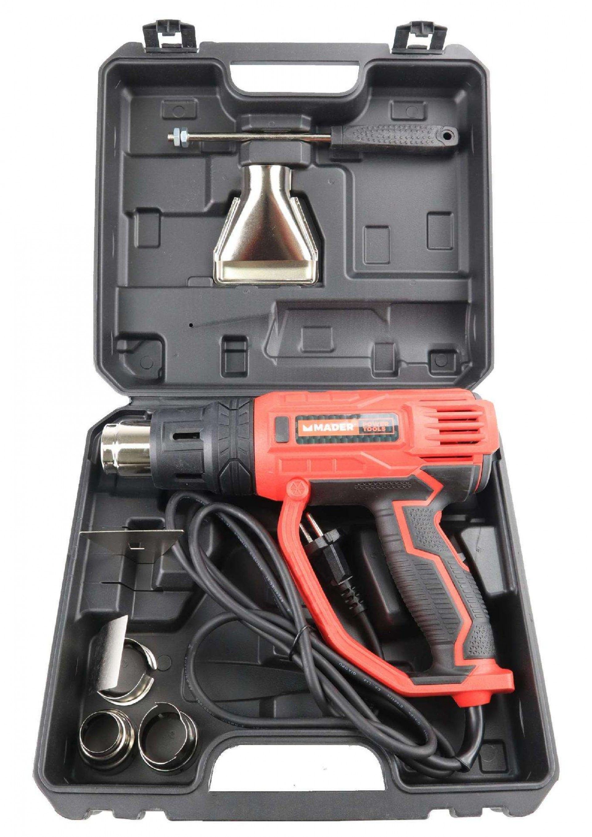 Pistola Ar Quente, 2000W, c/ Acessórios refª 63278 MADER