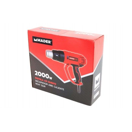 Pistola Ar Quente, 2000W refª 63277 MADER Pistola Ar Quente, 2000W refª 63277 MADER
