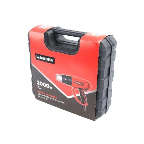 Pistola Ar Quente, 2000W, c/ Acessórios refª 63278 MADER Pistola Ar Quente, 2000W, c/ Acessórios refª 63278 MADER