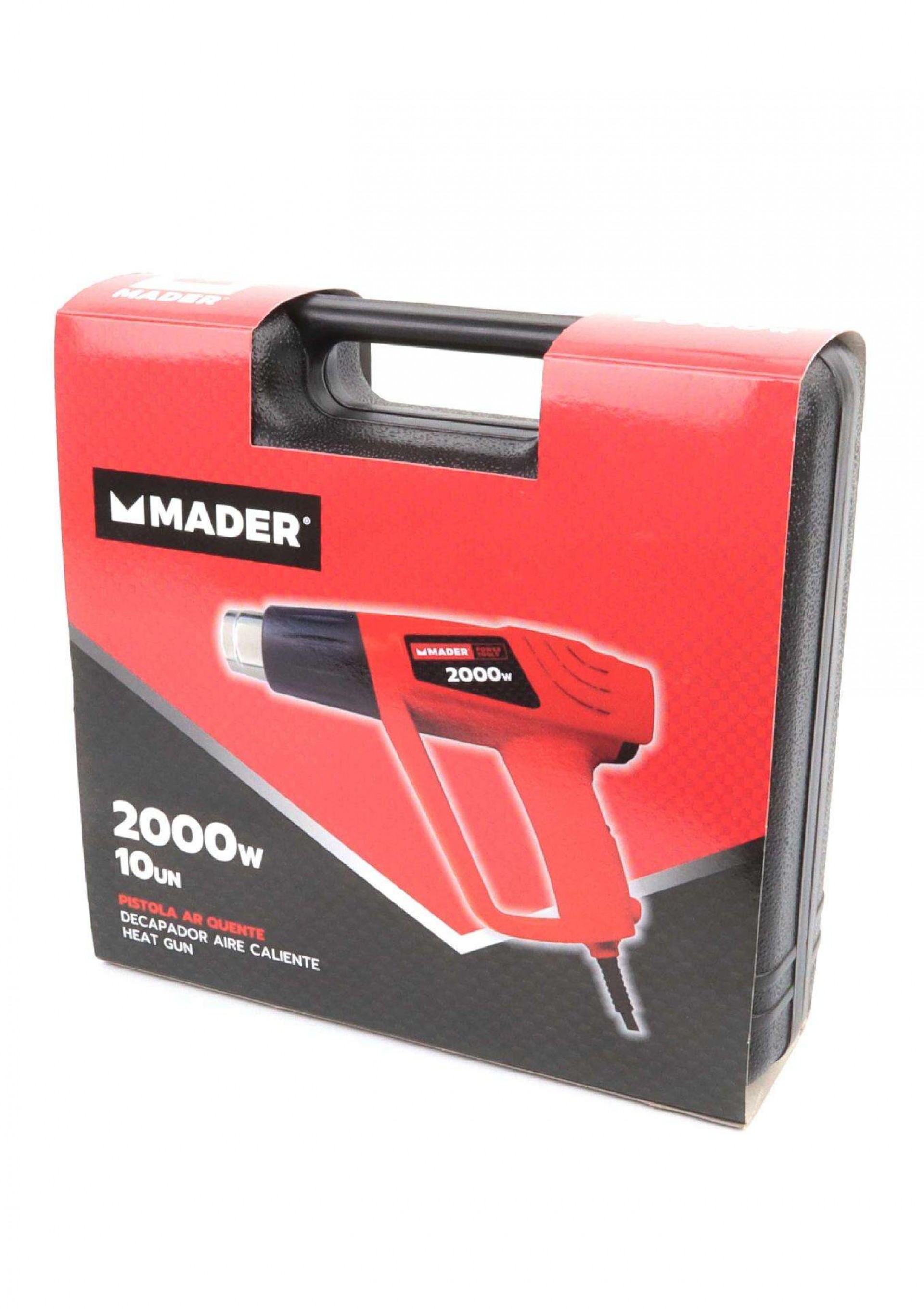 Pistola de Ar Quente com Acessórios, 2000W refª 63276 MADER