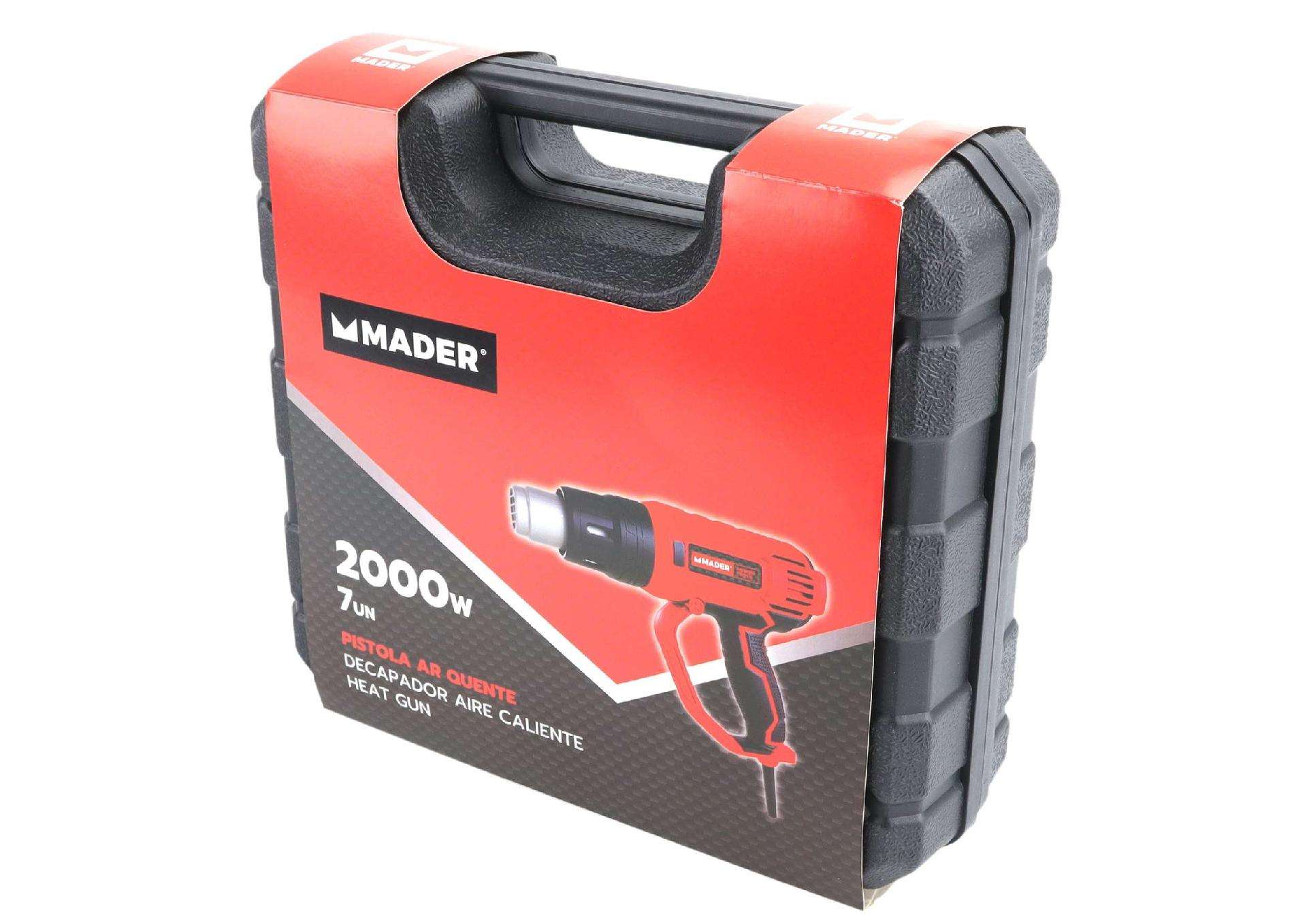Pistola Ar Quente, 2000W, c/ Acessórios refª 63278 MADER