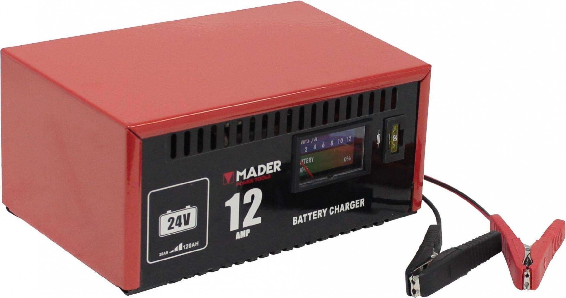 Carregador de Bateria, 12A, 24V refª 63259 MADER