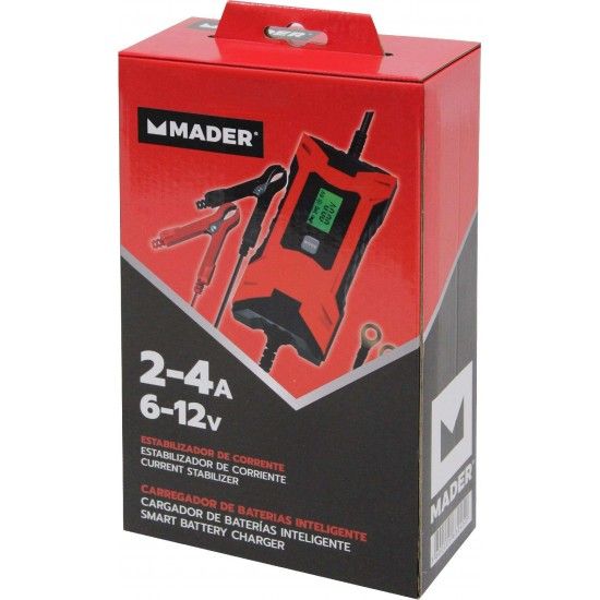 Carregador de Baterias Inteligente, 2-4A, 6-12V ref 63245 MADER