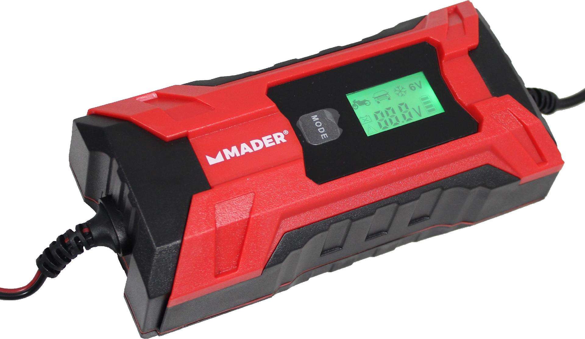 Carregador de Baterias Inteligente, 2-4A, 6-12V refª 63245 MADER